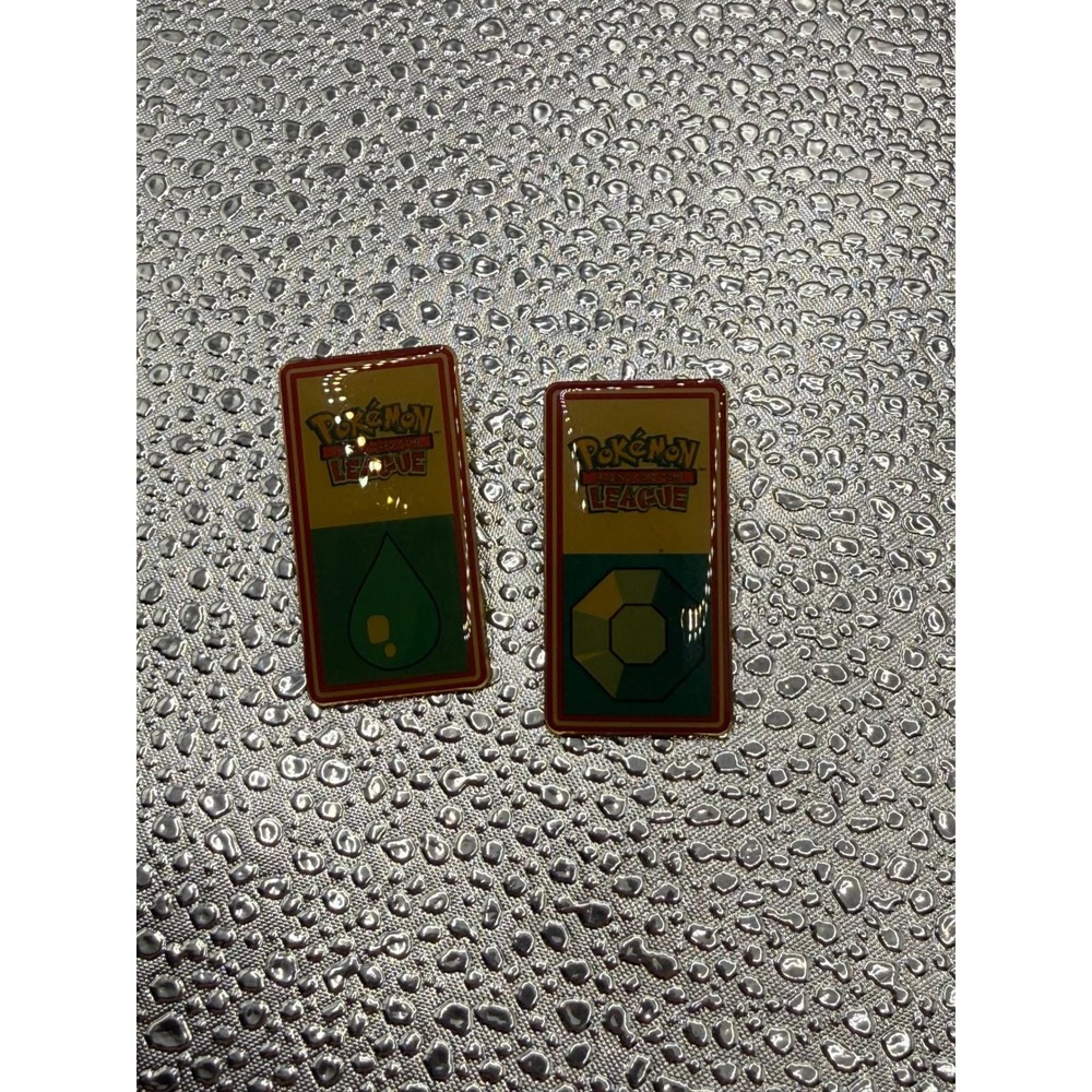 Pokemon League Pins Water Energy Gemstone Set Wizards 1995 1996 1998